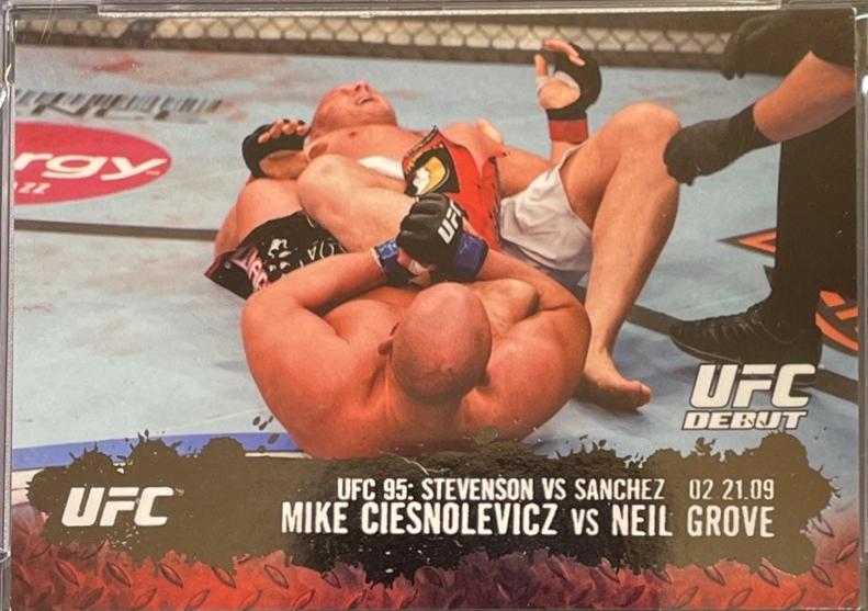Mike Ciesnolevicz / Neil Grove 2009 Topps UFC Round 2 Base #127 Silver