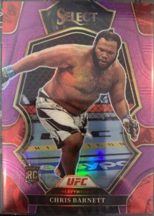 Chris Barnett 2023 Panini Select UFC Premier Level #170 Purple