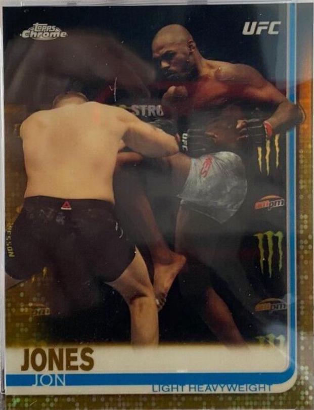 Jon Jones 2019 Topps Chrome UFC Base #1 Gold