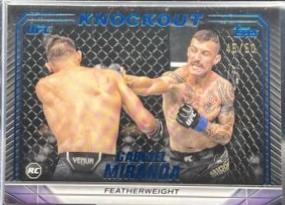 Gabriel Miranda 2024 Topps Knockout UFC Base #82 Platinum
