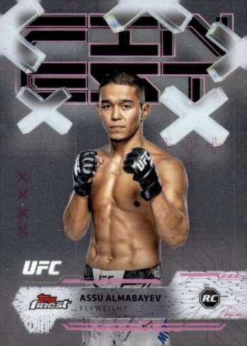 Assu Almabayev 2025 Topps Finest UFC Base Common #94 Checkerboard Refractor