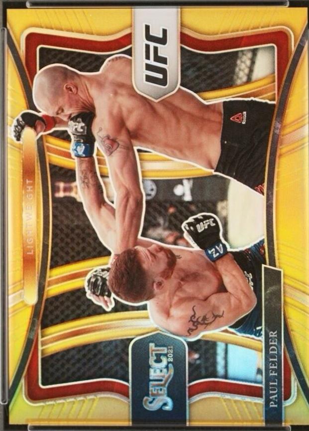 Paul Felder 2021 Panini Select UFC Premier Level #182 Gold