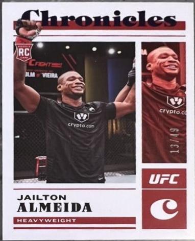 Jailton Almeida 2023 Panini Chronicles UFC Base Chronicles #88 Purple