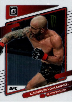 Alexander Volkanovski 2022 Panini Donruss Optic UFC Base #28 Gold Vinyl
