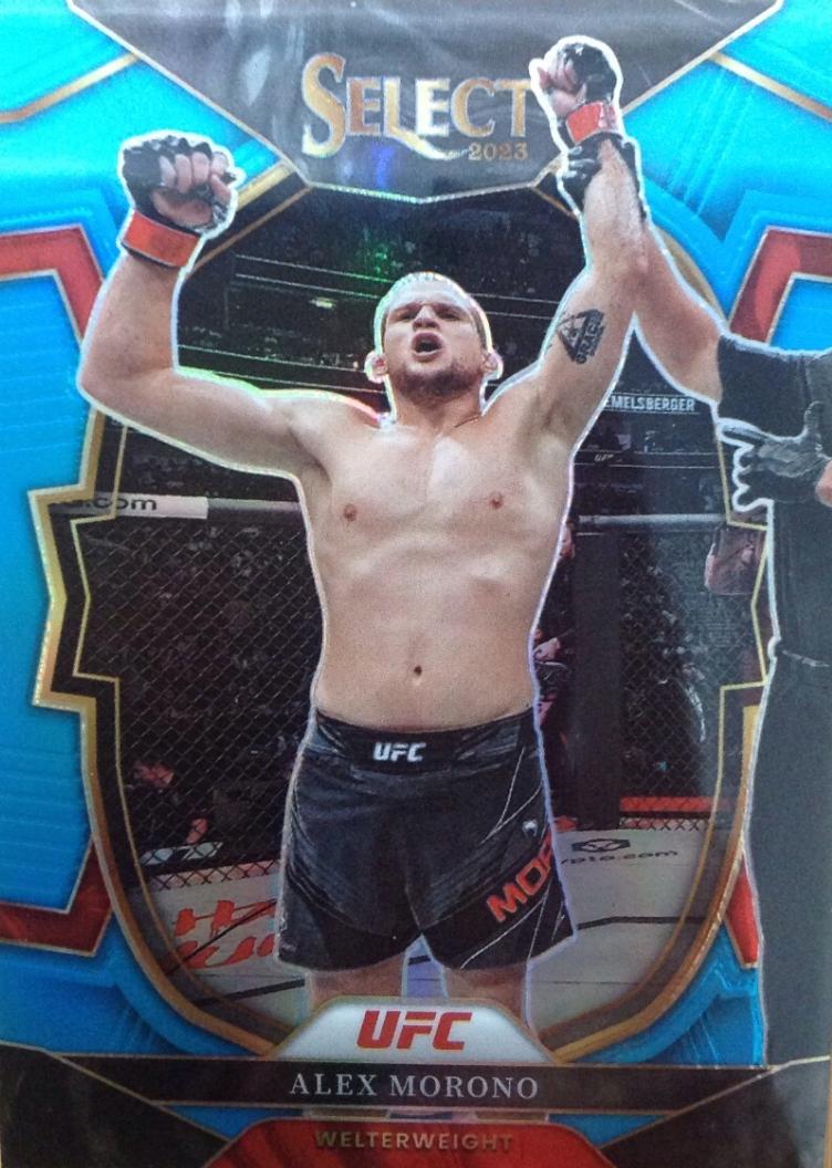 Alex Morono 2023 Panini Select UFC Concourse #18 Light Blue
