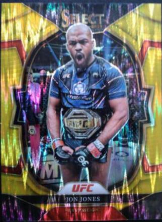 Jon Jones 2023 Panini Select UFC Concourse #96 Gold Flash
