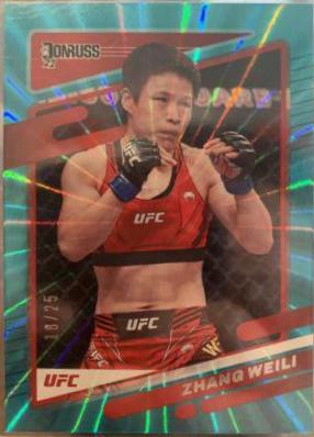 Zhang Weili 2022 Panini Donruss UFC Base #100 Teal
