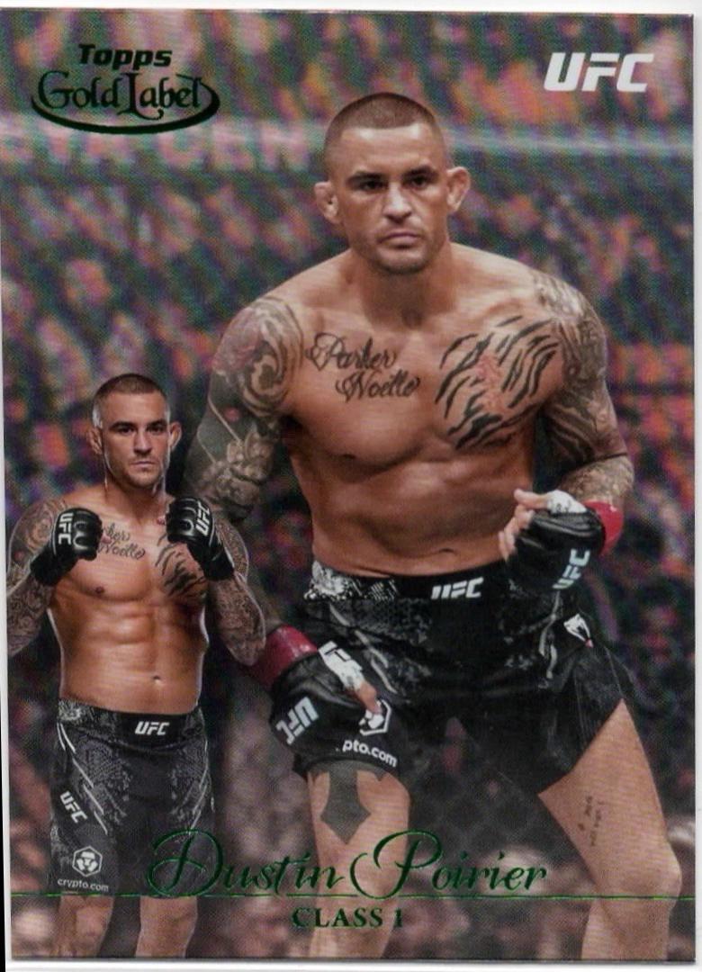 Dustin Poirier 2024 Topps Gold Label UFC Base Class I #15 Green