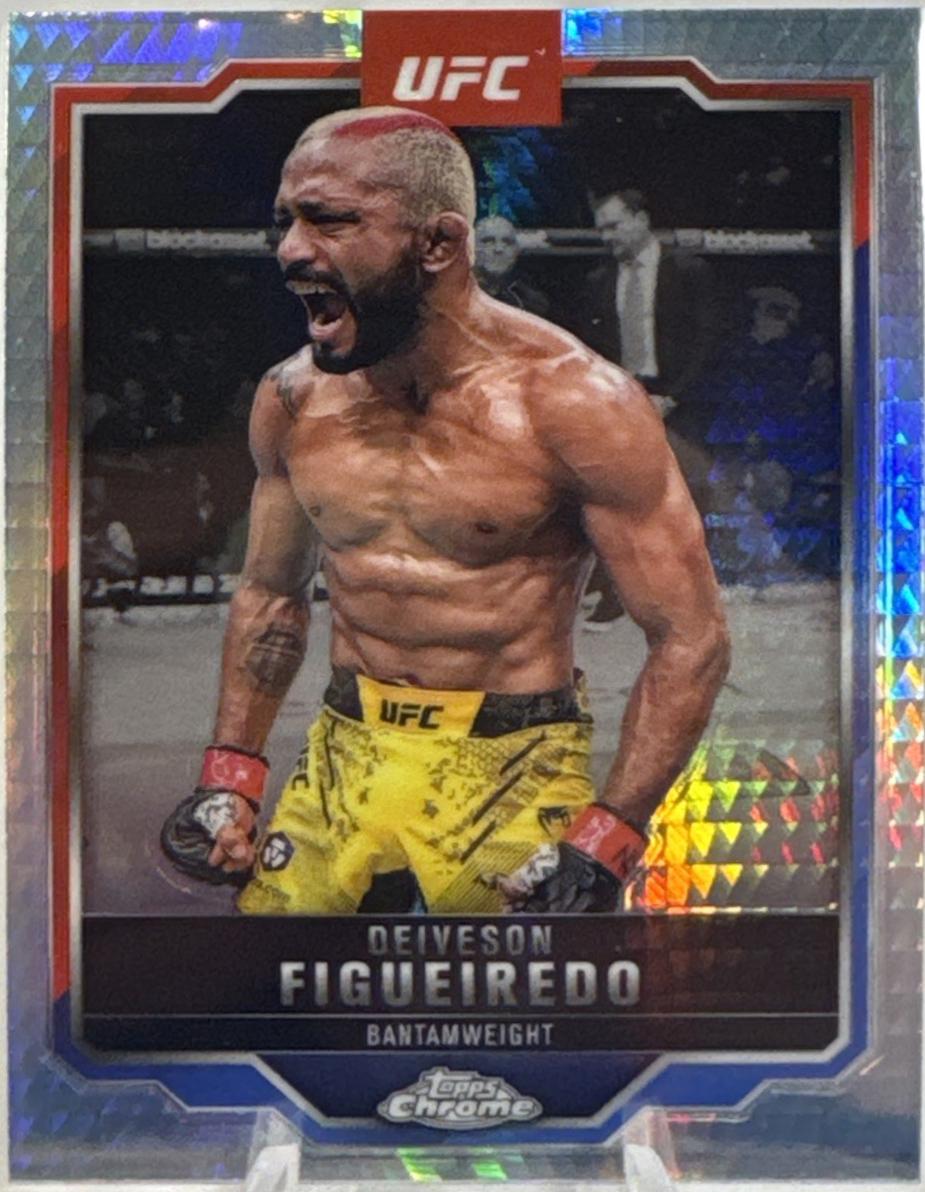 Deiveson Figueiredo 2025 Topps Chrome UFC Base #186 Refractor