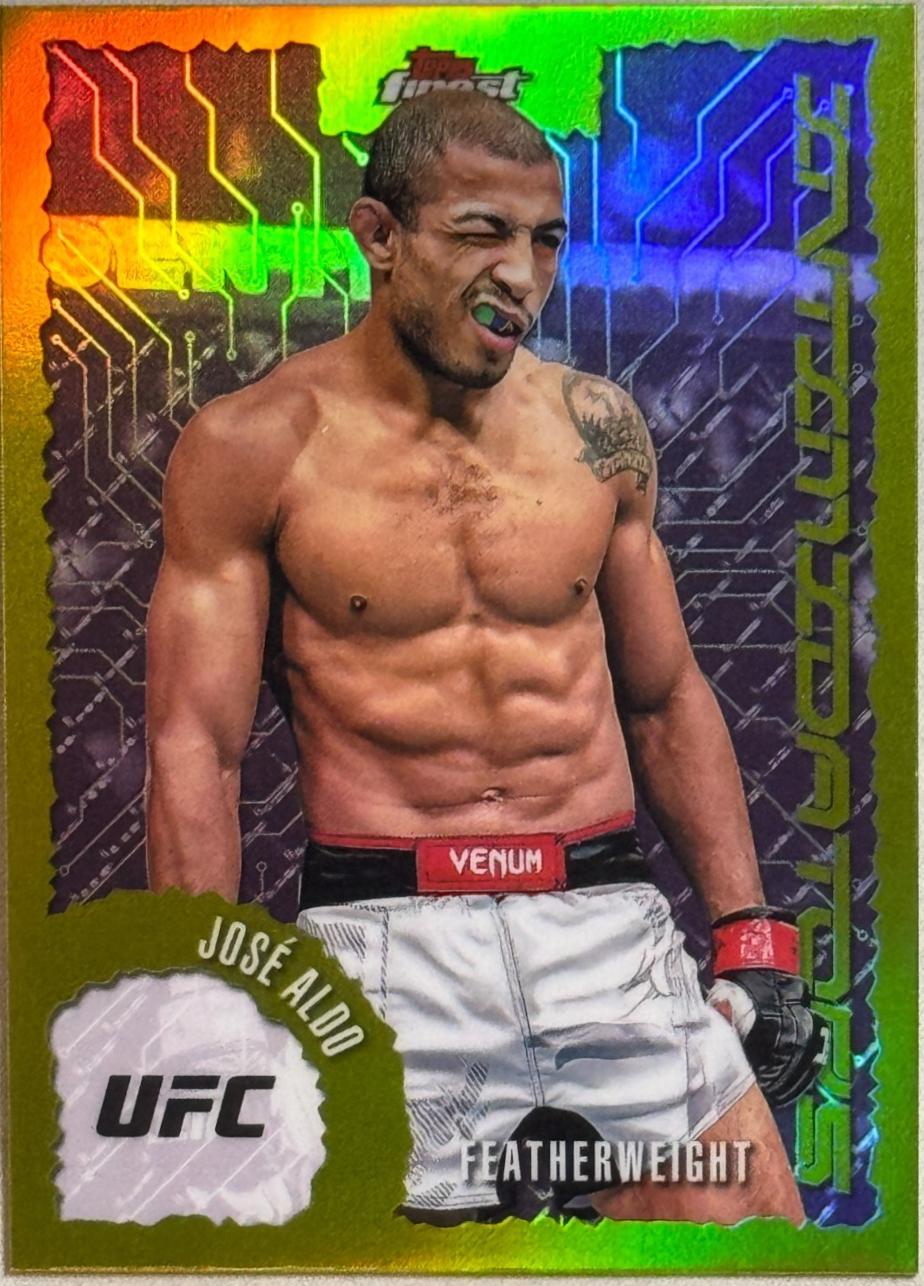 José Aldo 2025 Topps Finest UFC Intimidators #IT-23 Refractor