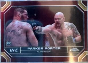 Parker Porter 2024 Topps Chrome UFC Base #142 Magenta Refractor
