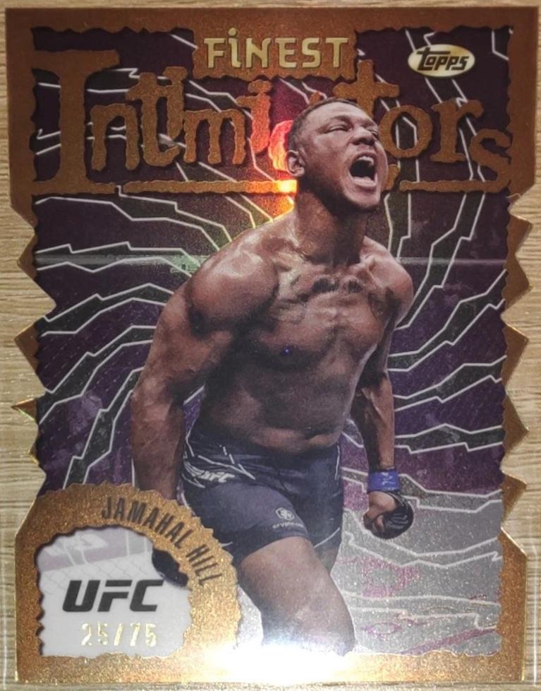Jamahal Hill 2024 Topps Finest UFC Intimidators #INT-29 Die-Cut Refractor