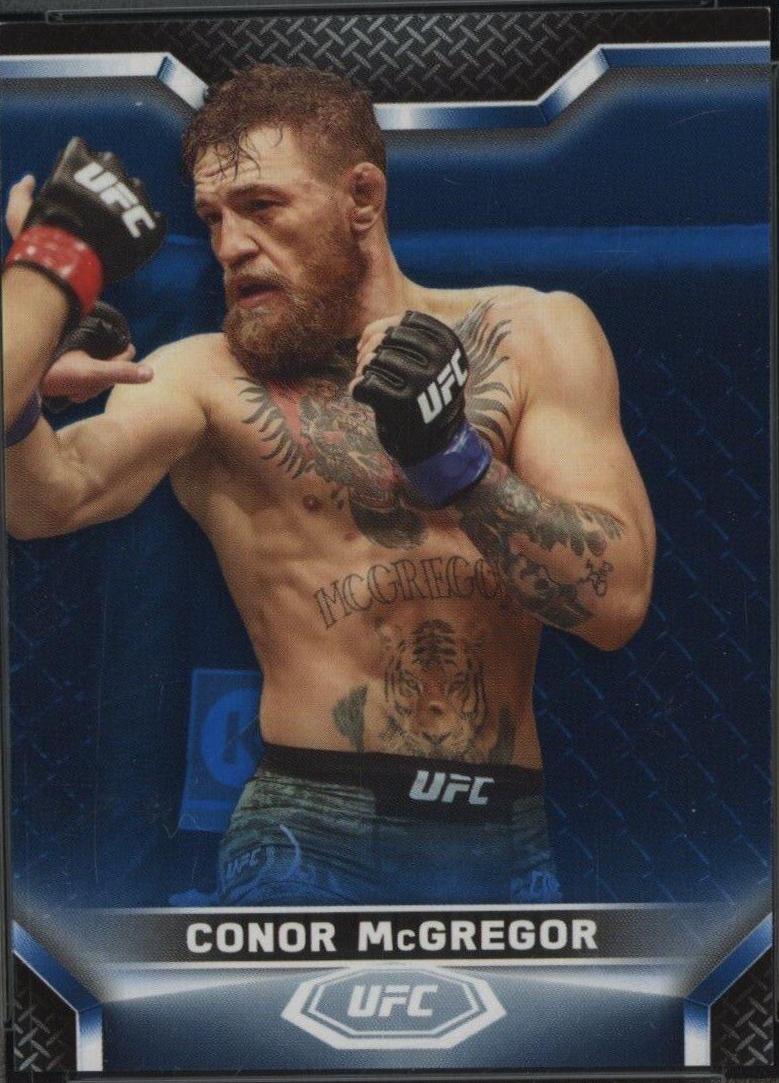 Conor McGregor 2020 Topps UFC Knockout Base #77 Blue