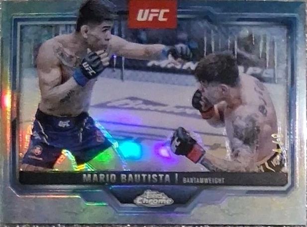Mario Bautista 2025 Topps Chrome UFC Base #98 FrozenFractor