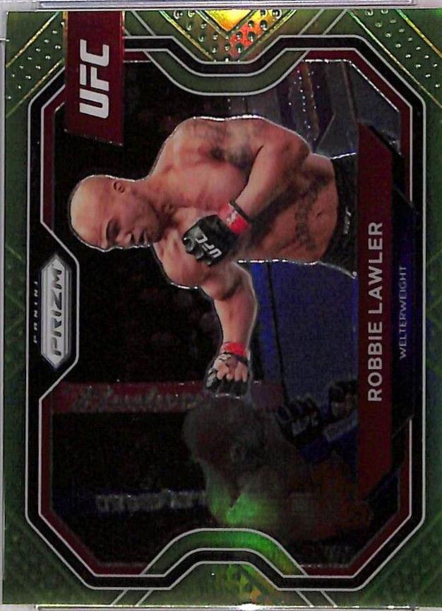 Robbie Lawler 2021 Panini Prizm UFC Base #195 Neon Green