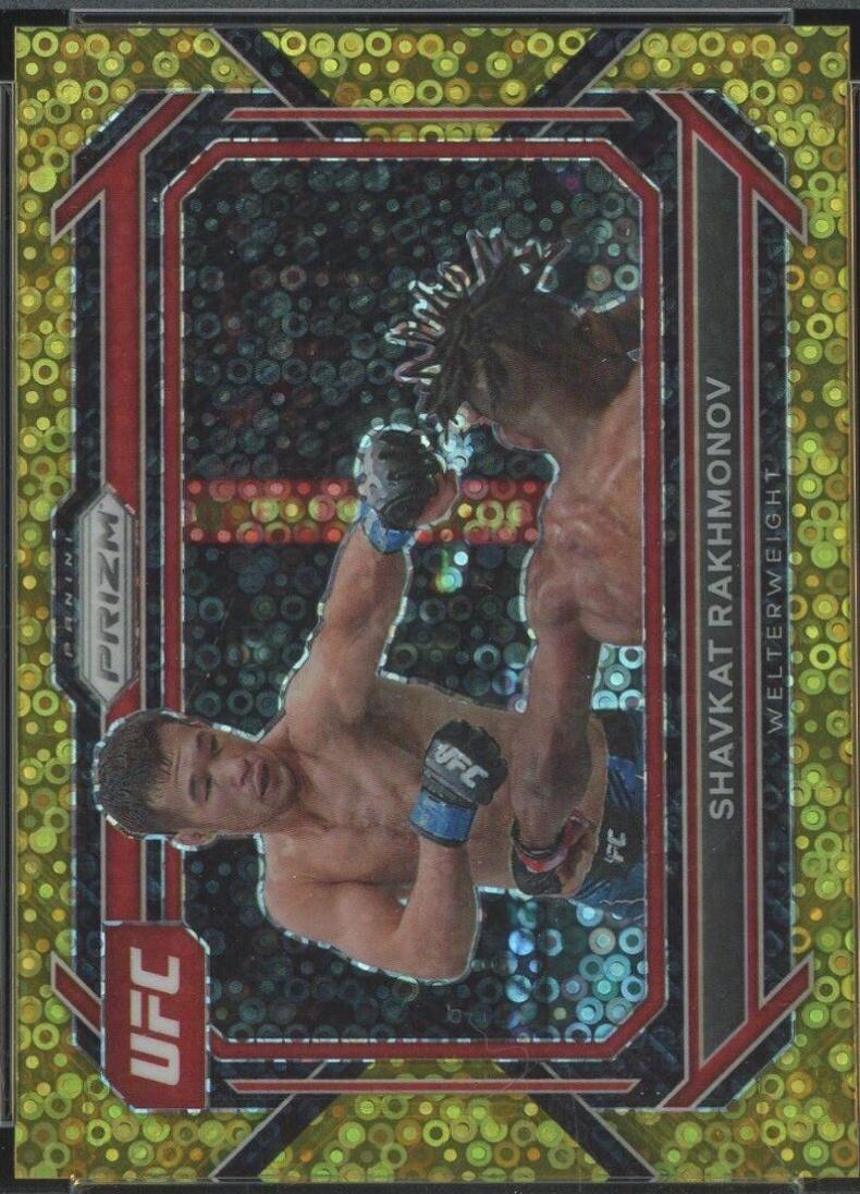 Shavkat Rakhmonov 2023 Panini Prizm Under Card UFC Base #81 Gold