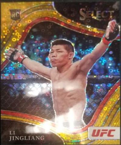 Li Jingliang 2022 Panini Select UFC Octagonside #282 Gold Disco