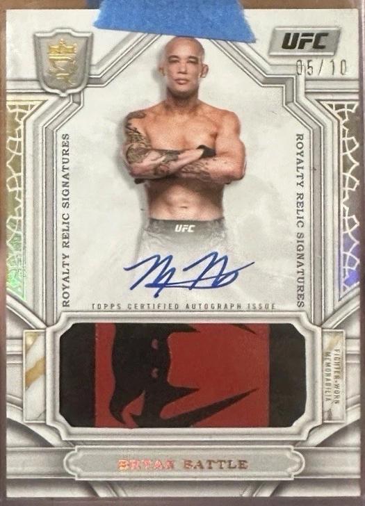 Bryan Battle 2024 Topps Royalty UFC Royalty Relic Signatures #RYS-BBE Gold