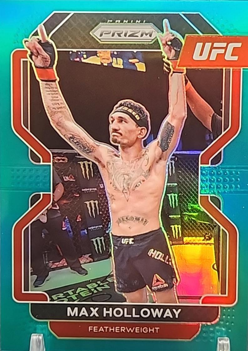 Max Holloway 2022 Panini Prizm UFC Base #188 Teal