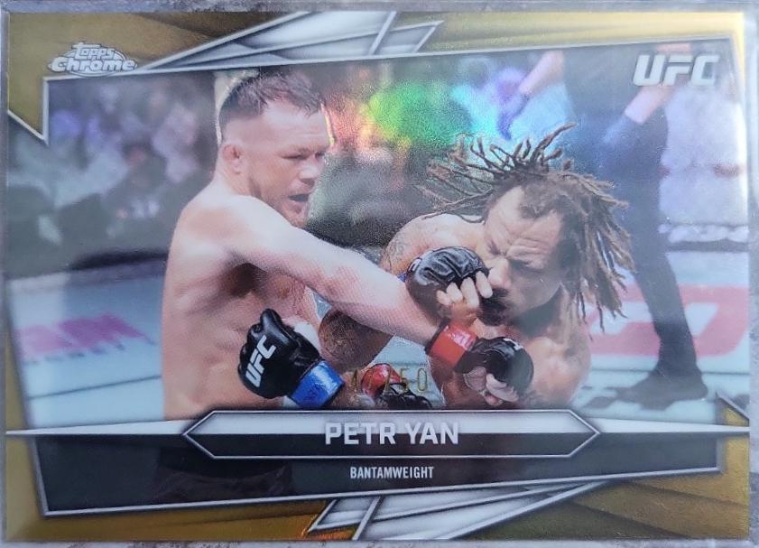 Petr Yan 2026 Topps Chrome UFC Base #53 Gold Refractor