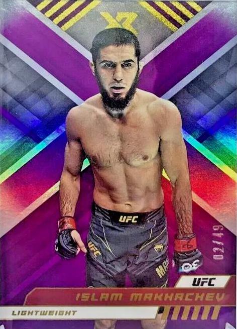 Islam Makhachev 2023 Panini Chronicles UFC Base XR #281 Purple