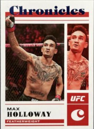 Max Holloway 2023 Panini Chronicles UFC Base Chronicles #14 Blue