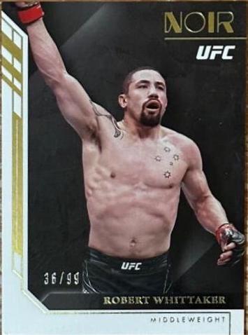 Robert Whittaker 2023 Panini Chronicles UFC Base Noir #409 Green