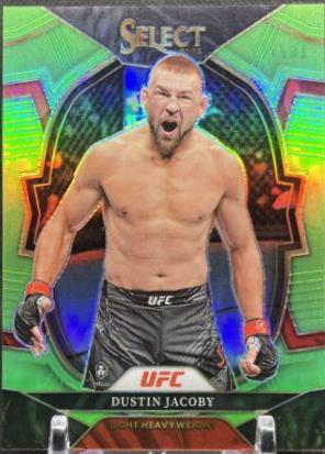Dustin Jacoby 2023 Panini Select UFC Concourse #4 Neon Green