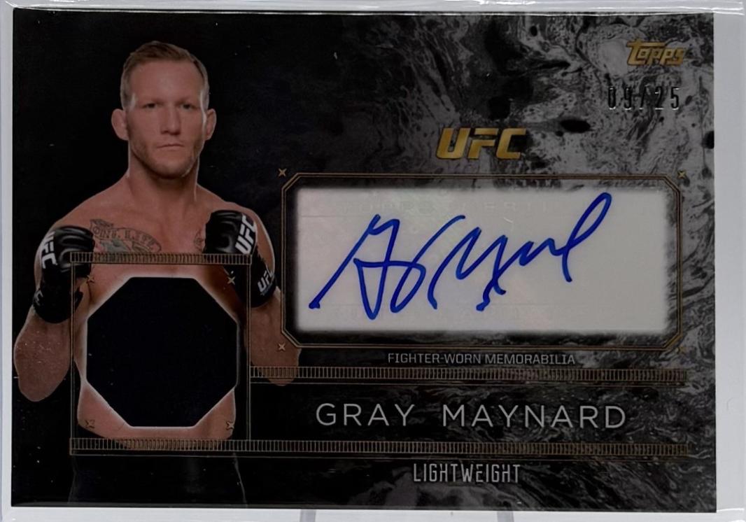 Gray Maynard 2016 Topps UFC Top of the Class Top of the Class Autograph Relic #TCAR-GM Silver