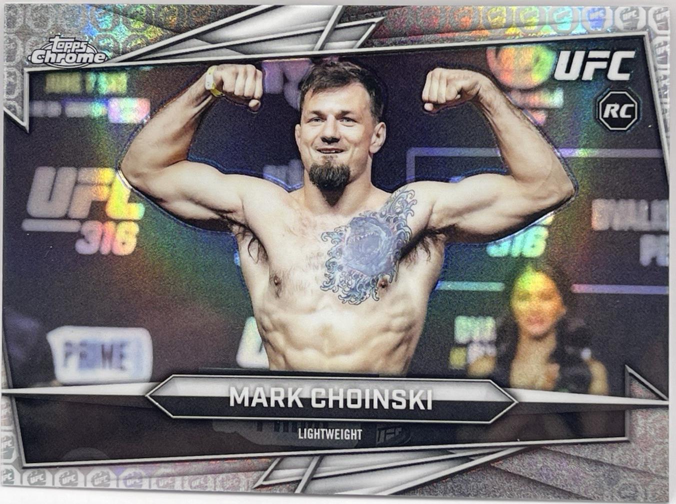 Mark Choinski 2026 Topps Chrome UFC Base #102 UFC Glove Refractor