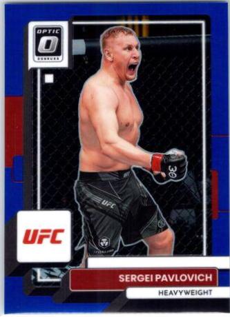 Sergei Pavlovich 2023 Panini Donruss Optic UFC Base #7 Blue
