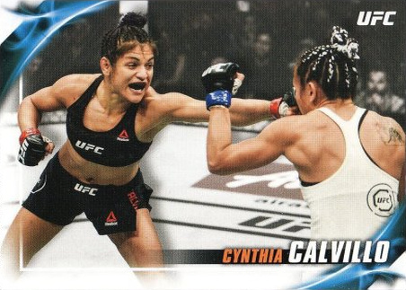 Cynthia Calvillo 2019 Topps UFC Knockout Base #40 Blue