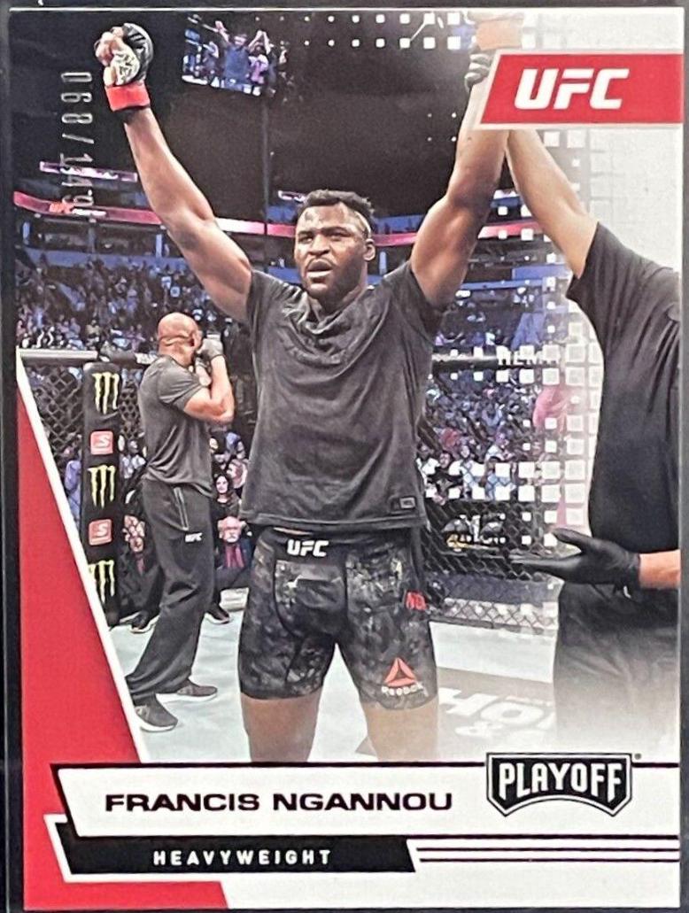 Francis Ngannou 2021 Panini Chronicles UFC Base Playoff #67 Red