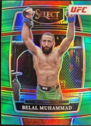 Belal Muhammad 2022 Panini Select UFC Concourse #96 Green