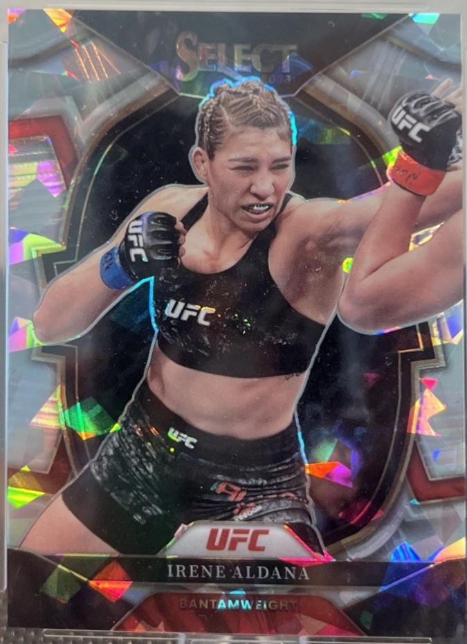 Irene Aldana 2023 Panini Select UFC Concourse #84 Cracked Ice