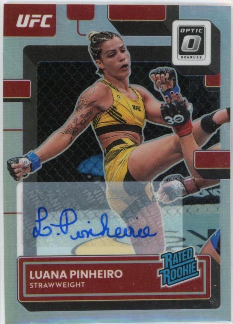 Luana Pinheiro 2023 Panini Donruss Optic UFC Base Rated Rookies Signatures #119 Holo