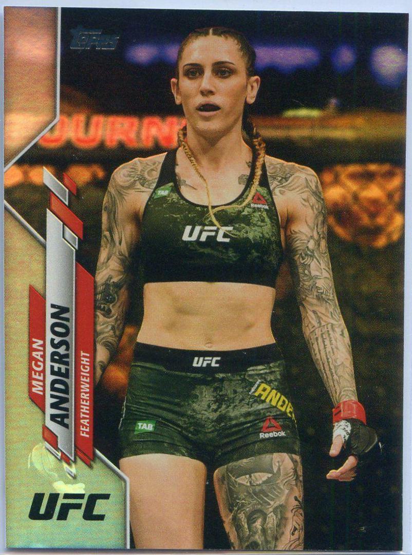 Megan Anderson 2020 Topps UFC Base #3 Rainbow Foil