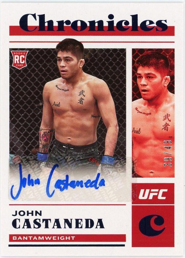 John Castaneda 2023 Panini Chronicles UFC Chronicles Signatures #6 Blue