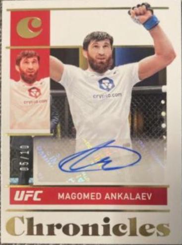 Magomed Ankalaev 2022 Panini Chronicles UFC Chronicles Signatures #40 Gold