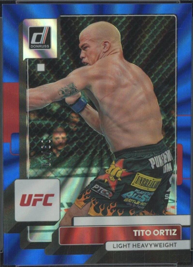 Tito Ortiz 2023 Panini Donruss UFC Base #33 Blue Laser