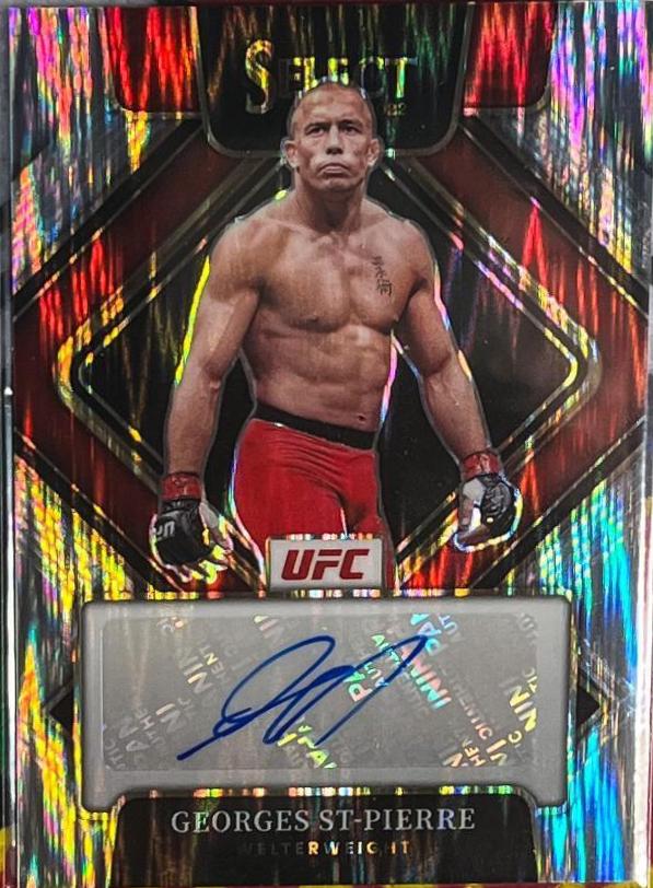 Georges St-Pierre 2022 Panini Select UFC Signatures #35 Flash