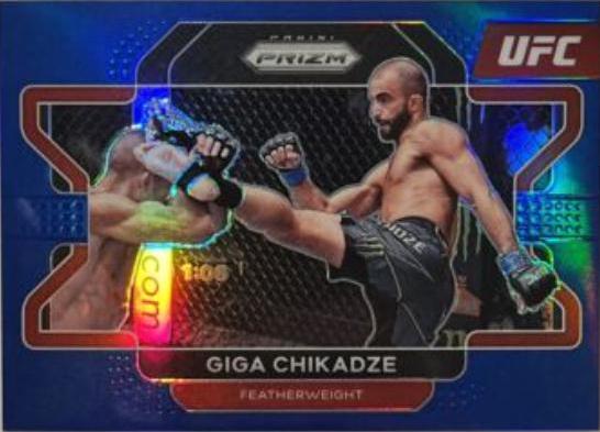 Giga Chikadze 2022 Panini Prizm UFC Base #71 Blue