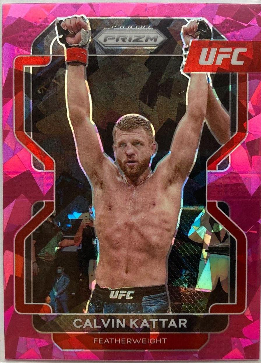 Calvin Kattar 2022 Panini Prizm UFC Base #169 Pink Ice