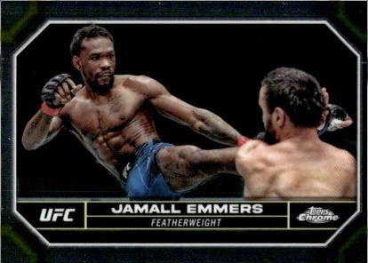 Jamall Emmers 2024 Topps Chrome UFC Base #90 Sepia Refractor