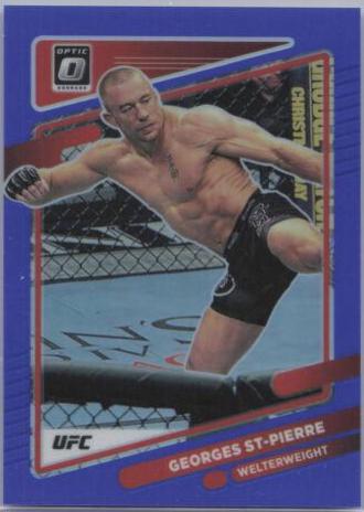 Georges St-Pierre 2022 Panini Donruss Optic UFC Base #57 Blue