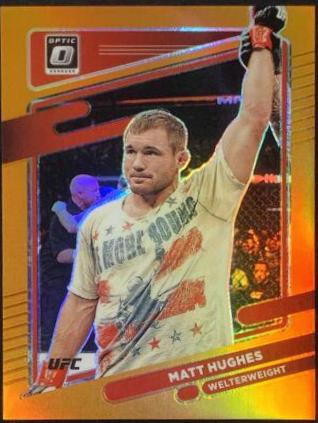 Matt Hughes 2022 Panini Donruss Optic UFC Base #47 Orange