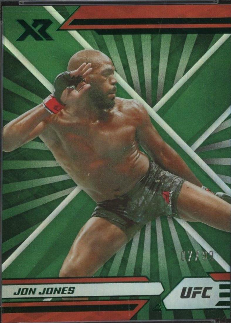 Jon Jones 2022 Panini Chronicles UFC Base XR #290 Green