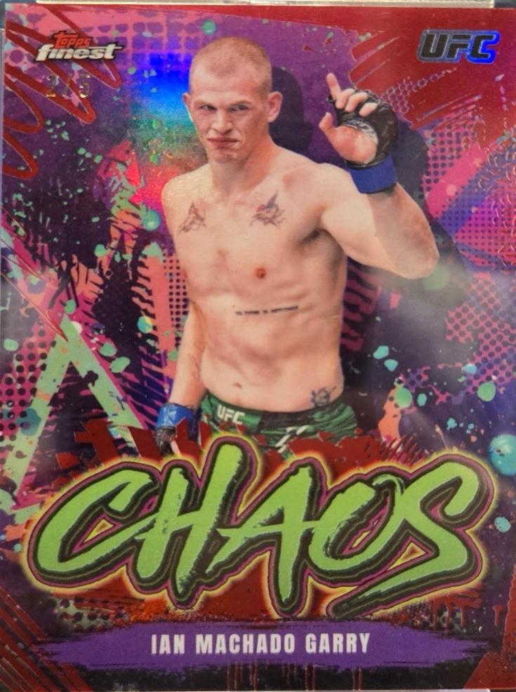 Ian Machado Garry 2024 Topps Finest UFC Chaos #CHA-12 Red Refractor