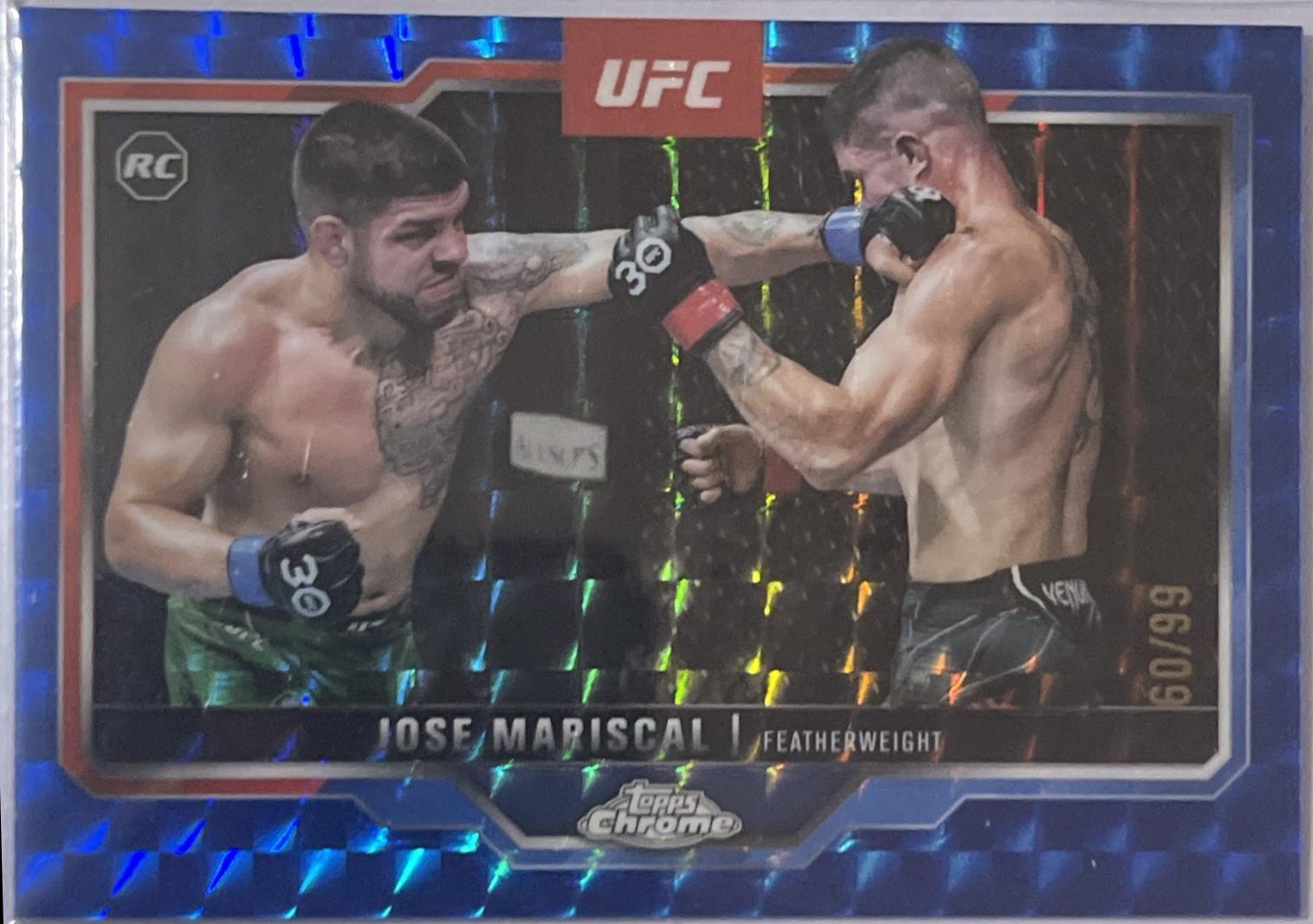 Jose Mariscal 2025 Topps Chrome UFC Base #88 Blue Geometric Refractor