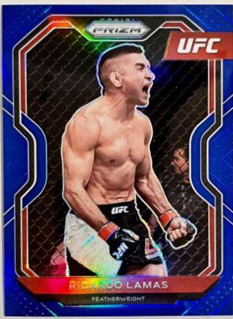 Ricardo Lamas 2021 Panini Prizm UFC Base #1 Blue